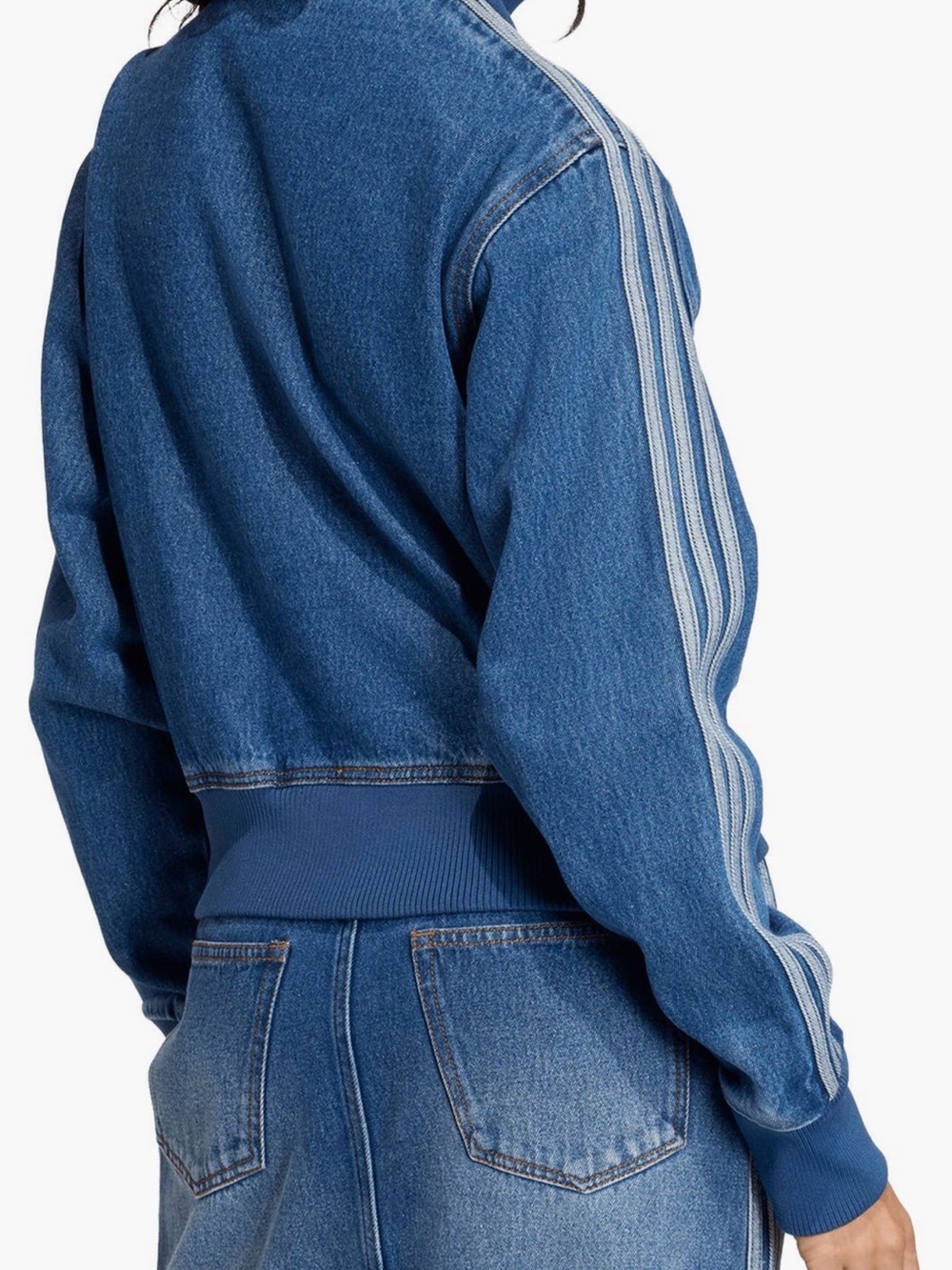 NWT adidas Originals Firebird Denim Track Jacket - Picture 2 of 10